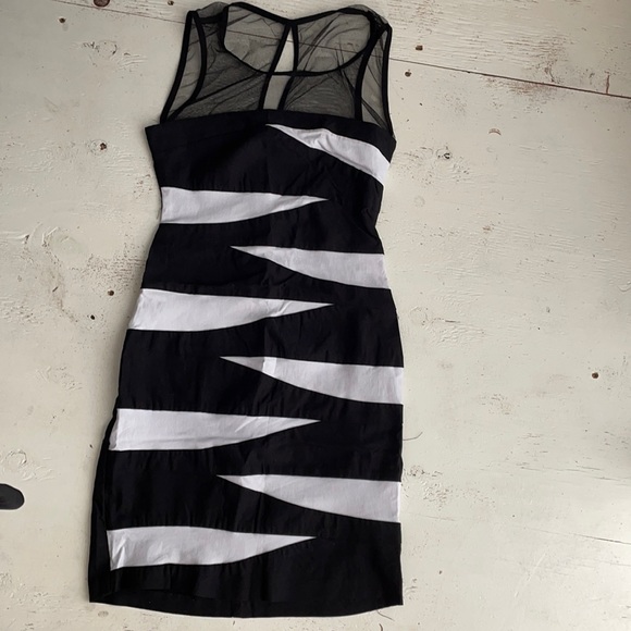 Ruby Rox Dresses & Skirts - [ Ruby Rox Black & White Mini Bandage Dress ] M Jr
